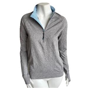 Southern Tide Pullover Women's Size M 1/4 Zip Thumbholes Preppy Shirt Top